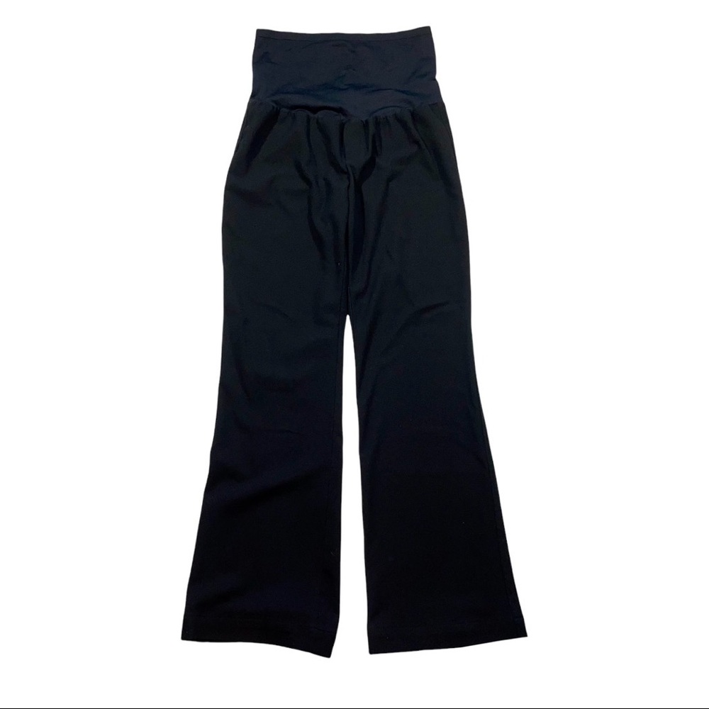 GAP Maternity Belly Band Black Pants Baby Boot 10 Slacks